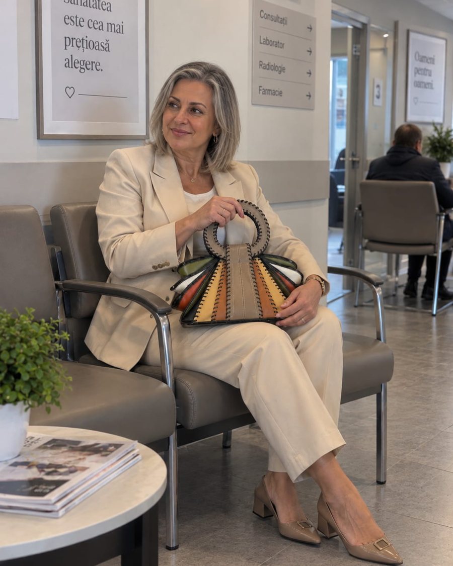Elena Iosif cu Geanta Evantai · Cappuccino