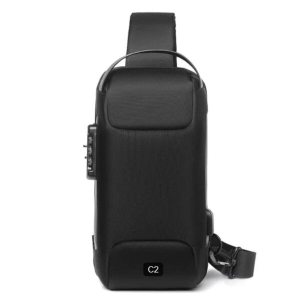 Geantă/Borsetă pentru bărbați Crossbody Lunaria, negru