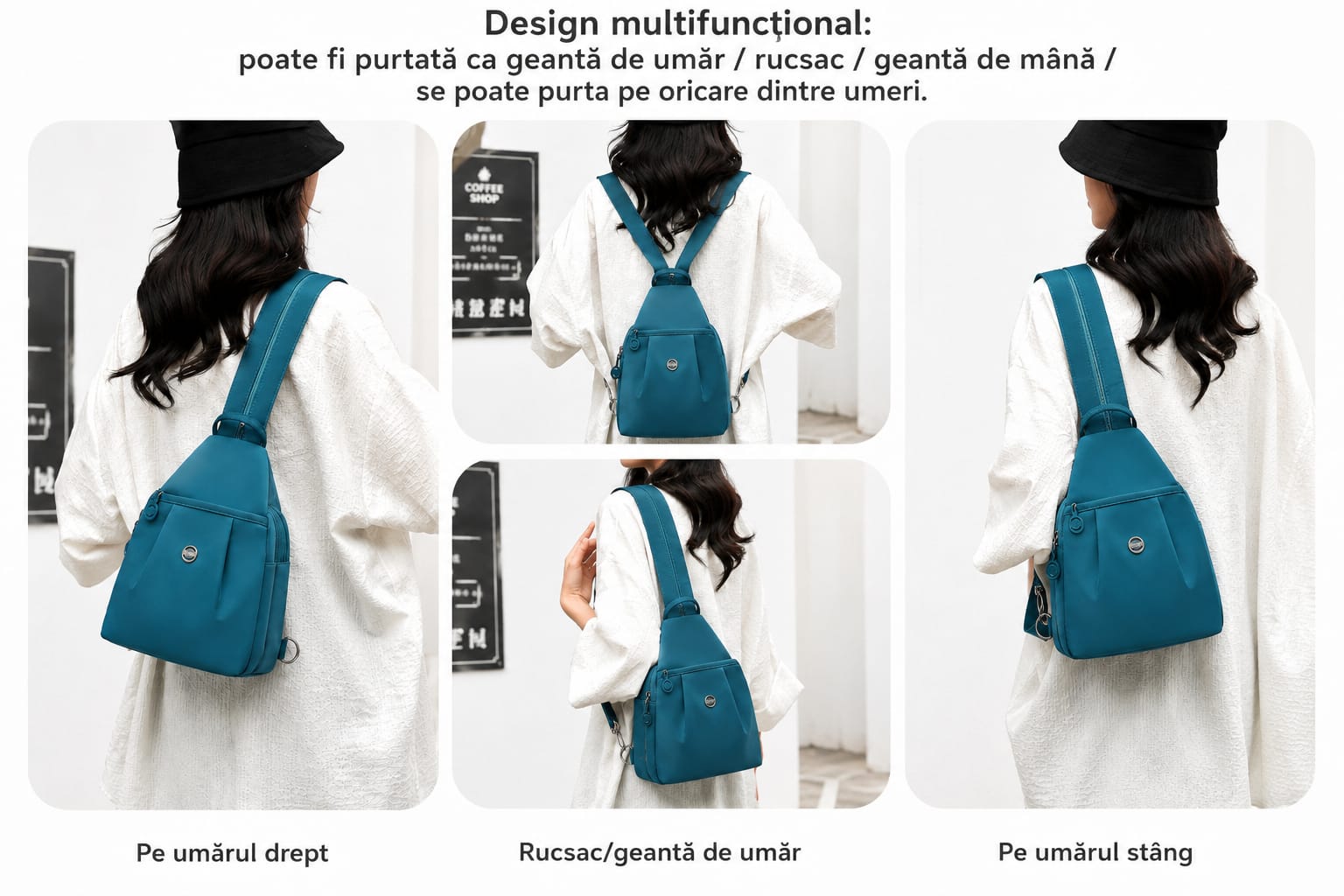 Mini Rucsac Multifuncțional LUNARIA, culoarea albastru