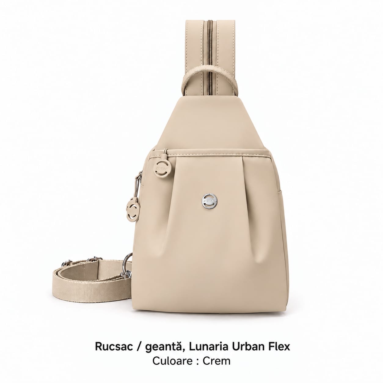 Mini Rucsac Multifuncțional LUNARIA, culoarea bej deschis