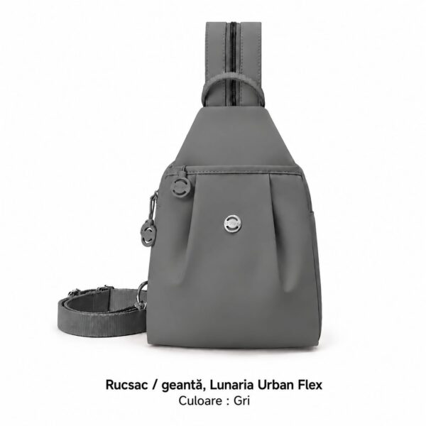 Mini Rucsac Multifuncțional LUNARIA, culoarea gri