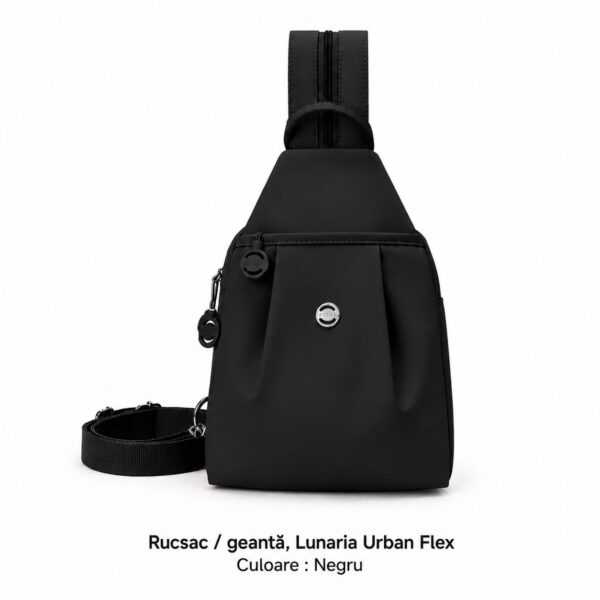 Mini Rucsac Multifuncțional LUNARIA, culoarea negru